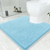 image:imageSmiry Luxury Chenille Bathroom Rugs 24x16 Extra Soft and Absorbent Shaggy Bath Mat Machine Washable NonSlip Plush Carpet Runner for Tub Shower and Floor Home Decor Accessories Sage GreenSky Blue