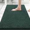 image:imageSmiry Luxury Chenille Bathroom Rugs 24x16 Extra Soft and Absorbent Shaggy Bath Mat Machine Washable NonSlip Plush Carpet Runner for Tub Shower and Floor Home Decor Accessories Sage GreenGreen