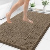 image:imageSmiry Luxury Chenille Bathroom Rugs 24x16 Extra Soft and Absorbent Shaggy Bath Mat Machine Washable NonSlip Plush Carpet Runner for Tub Shower and Floor Home Decor Accessories Sage GreenCamel