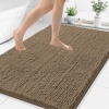 image:imageSmiry Luxury Chenille Bathroom Rugs 24x16 Extra Soft and Absorbent Shaggy Bath Mat Machine Washable NonSlip Plush Carpet Runner for Tub Shower and Floor Home Decor Accessories Sage GreenCamel
