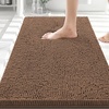 image:imageSmiry Luxury Chenille Bathroom Rugs 24x16 Extra Soft and Absorbent Shaggy Bath Mat Machine Washable NonSlip Plush Carpet Runner for Tub Shower and Floor Home Decor Accessories Sage GreenMocha