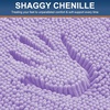 image:imageSmiry Luxury Chenille Bathroom Rugs 24x16 Extra Soft and Absorbent Shaggy Bath Mat Machine Washable NonSlip Plush Carpet Runner for Tub Shower and Floor Home Decor Accessories Sage GreenPurple
