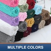 image:imageSmiry Luxury Chenille Bathroom Rugs 24x16 Extra Soft and Absorbent Shaggy Bath Mat Machine Washable NonSlip Plush Carpet Runner for Tub Shower and Floor Home Decor Accessories Sage GreenGrey