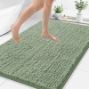 image:imageSmiry Luxury Chenille Bathroom Rugs 24x16 Extra Soft and Absorbent Shaggy Bath Mat Machine Washable NonSlip Plush Carpet Runner for Tub Shower and Floor Home Decor Accessories Sage GreenSage Green