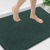 image:imageSmiry Luxury Chenille Bathroom Rugs 24x16 Extra Soft and Absorbent Shaggy Bath Mat Machine Washable NonSlip Plush Carpet Runner for Tub Shower and Floor Home Decor Accessories Sage GreenGreen