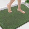image:imageSmiry Luxury Chenille Bathroom Rugs 24x16 Extra Soft and Absorbent Shaggy Bath Mat Machine Washable NonSlip Plush Carpet Runner for Tub Shower and Floor Home Decor Accessories Sage GreenOlive Green