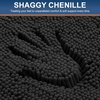 image:imageSmiry Luxury Chenille Bathroom Rugs 24x16 Extra Soft and Absorbent Shaggy Bath Mat Machine Washable NonSlip Plush Carpet Runner for Tub Shower and Floor Home Decor Accessories Sage GreenBlack