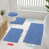 image:imageSmiry Luxury Chenille Bathroom Rugs 24x16 Extra Soft and Absorbent Shaggy Bath Mat Machine Washable NonSlip Plush Carpet Runner for Tub Shower and Floor Home Decor Accessories Sage GreenCornflower Blue