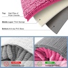 image:imageSmiry Luxury Chenille Bathroom Rugs 24x16 Extra Soft and Absorbent Shaggy Bath Mat Machine Washable NonSlip Plush Carpet Runner for Tub Shower and Floor Home Decor Accessories Sage GreenHot Pink
