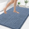 image:imageSmiry Luxury Chenille Bathroom Rugs 24x16 Extra Soft and Absorbent Shaggy Bath Mat Machine Washable NonSlip Plush Carpet Runner for Tub Shower and Floor Home Decor Accessories Sage GreenGrayish Blue