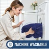 image:imageSmiry Luxury Chenille Bathroom Rugs 24x16 Extra Soft and Absorbent Shaggy Bath Mat Machine Washable NonSlip Plush Carpet Runner for Tub Shower and Floor Home Decor Accessories Sage GreenDeep Blue