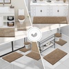 image:imageSmiry Luxury Chenille Bathroom Rugs 24x16 Extra Soft and Absorbent Shaggy Bath Mat Machine Washable NonSlip Plush Carpet Runner for Tub Shower and Floor Home Decor Accessories Sage GreenCamel