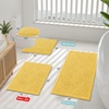 image:imageSmiry Luxury Chenille Bathroom Rugs 24x16 Extra Soft and Absorbent Shaggy Bath Mat Machine Washable NonSlip Plush Carpet Runner for Tub Shower and Floor Home Decor Accessories Sage GreenYellow