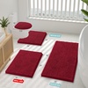 image:imageSmiry Luxury Chenille Bathroom Rugs 24x16 Extra Soft and Absorbent Shaggy Bath Mat Machine Washable NonSlip Plush Carpet Runner for Tub Shower and Floor Home Decor Accessories Sage GreenRed