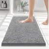 image:imageSmiry Luxury Chenille Bathroom Rugs 24x16 Extra Soft and Absorbent Shaggy Bath Mat Machine Washable NonSlip Plush Carpet Runner for Tub Shower and Floor Home Decor Accessories Sage GreenGrey