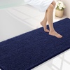 image:imageSmiry Luxury Chenille Bathroom Rugs 24x16 Extra Soft and Absorbent Shaggy Bath Mat Machine Washable NonSlip Plush Carpet Runner for Tub Shower and Floor Home Decor Accessories Sage GreenNavy Blue