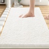 image:imageSmiry Luxury Chenille Bathroom Rugs 24x16 Extra Soft and Absorbent Shaggy Bath Mat Machine Washable NonSlip Plush Carpet Runner for Tub Shower and Floor Home Decor Accessories Sage GreenIvory