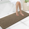 image:imageSmiry Luxury Chenille Bathroom Rugs 24x16 Extra Soft and Absorbent Shaggy Bath Mat Machine Washable NonSlip Plush Carpet Runner for Tub Shower and Floor Home Decor Accessories Sage GreenCamel