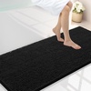 image:imageSmiry Luxury Chenille Bathroom Rugs 24x16 Extra Soft and Absorbent Shaggy Bath Mat Machine Washable NonSlip Plush Carpet Runner for Tub Shower and Floor Home Decor Accessories Sage GreenBlack
