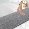 image:imageSmiry Luxury Chenille Bathroom Rugs 24x16 Extra Soft and Absorbent Shaggy Bath Mat Machine Washable NonSlip Plush Carpet Runner for Tub Shower and Floor Home Decor Accessories Sage GreenGrey