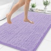 image:imageSmiry Luxury Chenille Bathroom Rugs 24x16 Extra Soft and Absorbent Shaggy Bath Mat Machine Washable NonSlip Plush Carpet Runner for Tub Shower and Floor Home Decor Accessories Sage GreenPurple