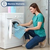 image:imageSmiry Luxury Chenille Bathroom Rugs 24x16 Extra Soft and Absorbent Shaggy Bath Mat Machine Washable NonSlip Plush Carpet Runner for Tub Shower and Floor Home Decor Accessories Sage GreenSky Blue