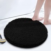 image:imageSmiry Luxury Chenille Bathroom Rugs 24x16 Extra Soft and Absorbent Shaggy Bath Mat Machine Washable NonSlip Plush Carpet Runner for Tub Shower and Floor Home Decor Accessories Sage GreenBlack