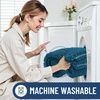 image:imageSmiry Luxury Chenille Bathroom Rugs 24x16 Extra Soft and Absorbent Shaggy Bath Mat Machine Washable NonSlip Plush Carpet Runner for Tub Shower and Floor Home Decor Accessories Sage GreenPeacock Blue