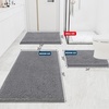 image:imageSmiry Luxury Chenille Bathroom Rugs 24x16 Extra Soft and Absorbent Shaggy Bath Mat Machine Washable NonSlip Plush Carpet Runner for Tub Shower and Floor Home Decor Accessories Sage GreenGrey