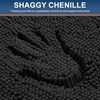 image:imageSmiry Luxury Chenille Bathroom Rugs 24x16 Extra Soft and Absorbent Shaggy Bath Mat Machine Washable NonSlip Plush Carpet Runner for Tub Shower and Floor Home Decor Accessories Sage GreenBlack