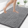 image:imageSmiry Luxury Chenille Bathroom Rugs 24x16 Extra Soft and Absorbent Shaggy Bath Mat Machine Washable NonSlip Plush Carpet Runner for Tub Shower and Floor Home Decor Accessories Sage GreenGrey