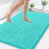 image:imageSmiry Luxury Chenille Bathroom Rugs 24x16 Extra Soft and Absorbent Shaggy Bath Mat Machine Washable NonSlip Plush Carpet Runner for Tub Shower and Floor Home Decor Accessories Sage GreenTurquoise