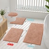 image:imageSmiry Luxury Chenille Bathroom Rugs 24x16 Extra Soft and Absorbent Shaggy Bath Mat Machine Washable NonSlip Plush Carpet Runner for Tub Shower and Floor Home Decor Accessories Sage GreenPeach