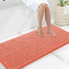 image:imageSmiry Luxury Chenille Bathroom Rugs 24x16 Extra Soft and Absorbent Shaggy Bath Mat Machine Washable NonSlip Plush Carpet Runner for Tub Shower and Floor Home Decor Accessories Sage GreenCoral