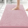 image:imageSmiry Luxury Chenille Bathroom Rugs 24x16 Extra Soft and Absorbent Shaggy Bath Mat Machine Washable NonSlip Plush Carpet Runner for Tub Shower and Floor Home Decor Accessories Sage GreenDusty Rose