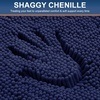 image:imageSmiry Luxury Chenille Bathroom Rugs 24x16 Extra Soft and Absorbent Shaggy Bath Mat Machine Washable NonSlip Plush Carpet Runner for Tub Shower and Floor Home Decor Accessories Sage GreenNavy Blue