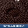image:imageSmiry Luxury Chenille Bathroom Rugs 30x18 Extra Soft and Absorbent Shaggy Bath Mat Machine Washable NonSlip Plush Carpet Runner for Tub Shower and Floor Home Decor Accessories Brown