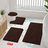 image:imageSmiry Luxury Chenille Bathroom Rugs 30x18 Extra Soft and Absorbent Shaggy Bath Mat Machine Washable NonSlip Plush Carpet Runner for Tub Shower and Floor Home Decor Accessories Brown
