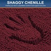 image:imageSmiry Luxury Chenille Bathroom Rugs 30x18 Extra Soft and Absorbent Shaggy Bath Mat Machine Washable NonSlip Plush Carpet Runner for Tub Shower and Floor Home Decor Accessories Burgundy