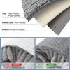 image:imageSmiry Luxury Chenille Bathroom Rugs 30x18 Extra Soft and Absorbent Shaggy Bath Mat Machine Washable NonSlip Plush Carpet Runner for Tub Shower and Floor Home Decor Accessories Grey