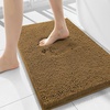 image:imageSmiry Luxury Chenille Bathroom Rugs 30x20 Extra Soft and Absorbent Shaggy Bath Mat Machine Washable NonSlip Plush Carpet Runner for Tub Shower and Floor Home Decor Accessories Clay
