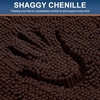image:imageSmiry Luxury Chenille Bathroom Rugs 32x20 Extra Soft and Absorbent Shaggy Bath Mat Machine Washable NonSlip Plush Carpet Runner for Tub Shower and Floor Home Decor Accessories Brown