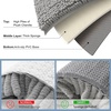 image:imageSmiry Luxury Chenille Bathroom Rugs 32x20 Extra Soft and Absorbent Shaggy Bath Mat Machine Washable NonSlip Plush Carpet Runner for Tub Shower and Floor Home Decor Accessories Light Grey