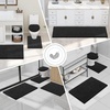 image:imageSmiry Luxury Chenille Bathroom Rugs 32x20 Extra Soft and Absorbent Shaggy Bath Mat Machine Washable NonSlip Plush Carpet Runner for Tub Shower and Floor Home Decor Accessories Black