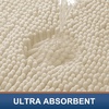image:imageSmiry Luxury Chenille Bathroom Rugs 36x24 Extra Soft and Absorbent Shaggy Bath Mat Machine Washable NonSlip Plush Carpet Runner for Tub Shower and Floor Home Decor Accessories Sand