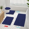 image:imageSmiry Luxury Chenille Bathroom Rugs 36x24 Extra Soft and Absorbent Shaggy Bath Mat Machine Washable NonSlip Plush Carpet Runner for Tub Shower and Floor Home Decor Accessories Deep Blue