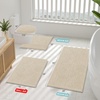 image:imageSmiry Luxury Chenille Bathroom Rugs 36x24 Extra Soft and Absorbent Shaggy Bath Mat Machine Washable NonSlip Plush Carpet Runner for Tub Shower and Floor Home Decor Accessories Sand