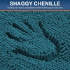 image:imageSmiry Luxury Chenille Bathroom Rugs 36x24 Extra Soft and Absorbent Shaggy Bath Mat Machine Washable NonSlip Plush Carpet Runner for Tub Shower and Floor Home Decor Accessories Lake Blue