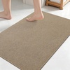 image:imageSmiry Toilet Rugs U Shaped 20x20 Non Slip Rubber Washable Bath Mat  Grey Low Pile Quick Dry Absorbent Bath Mat for Bathroom Floors Tub Sink Shower Outside Home Decor AccessoriesCamel