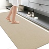 image:imageSmiry Toilet Rugs U Shaped 20x20 Non Slip Rubber Washable Bath Mat  Grey Low Pile Quick Dry Absorbent Bath Mat for Bathroom Floors Tub Sink Shower Outside Home Decor AccessoriesBeige